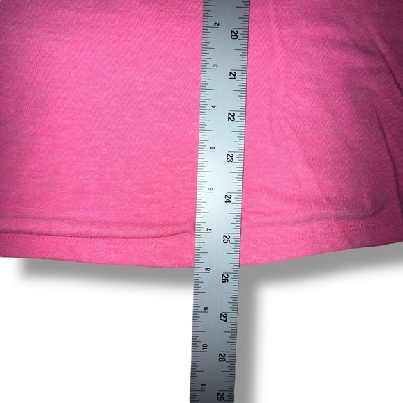 TALBOTS DROP SHOULDER V-NECK TEE - Plus 1X Brilliant Pink - Picture 11 of 13